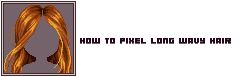 How to pixel long wavy hair