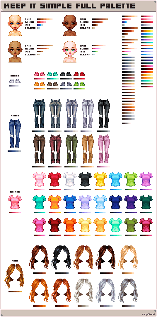 Keep it simple full palette
