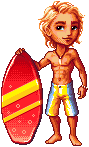 Summer pixel doll