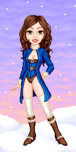 Winter pixel doll