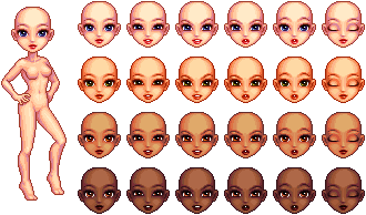 Gidget pixel doll base