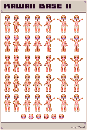Kawaii II pixel doll base