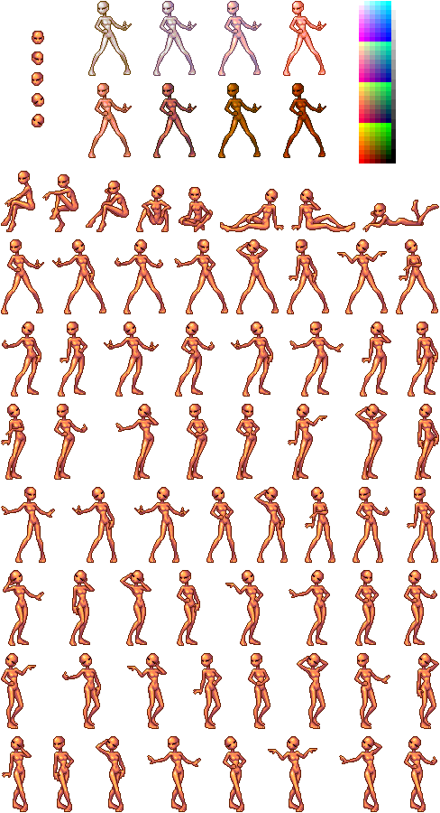 Wayuki Silents pixel doll base