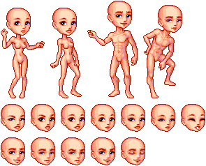 Tasha and Tayler II pixel doll bases