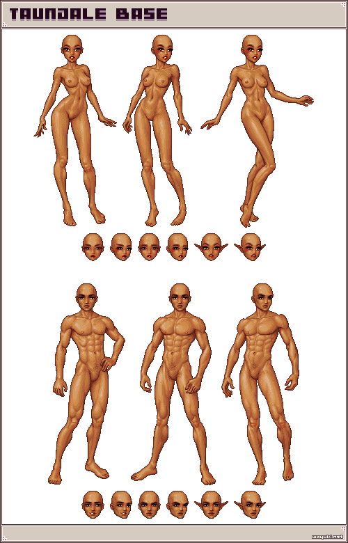 Taundale amber pixel doll base