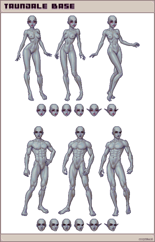Taundale ash pixel doll base