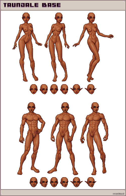 Taundale sienna pixel doll base