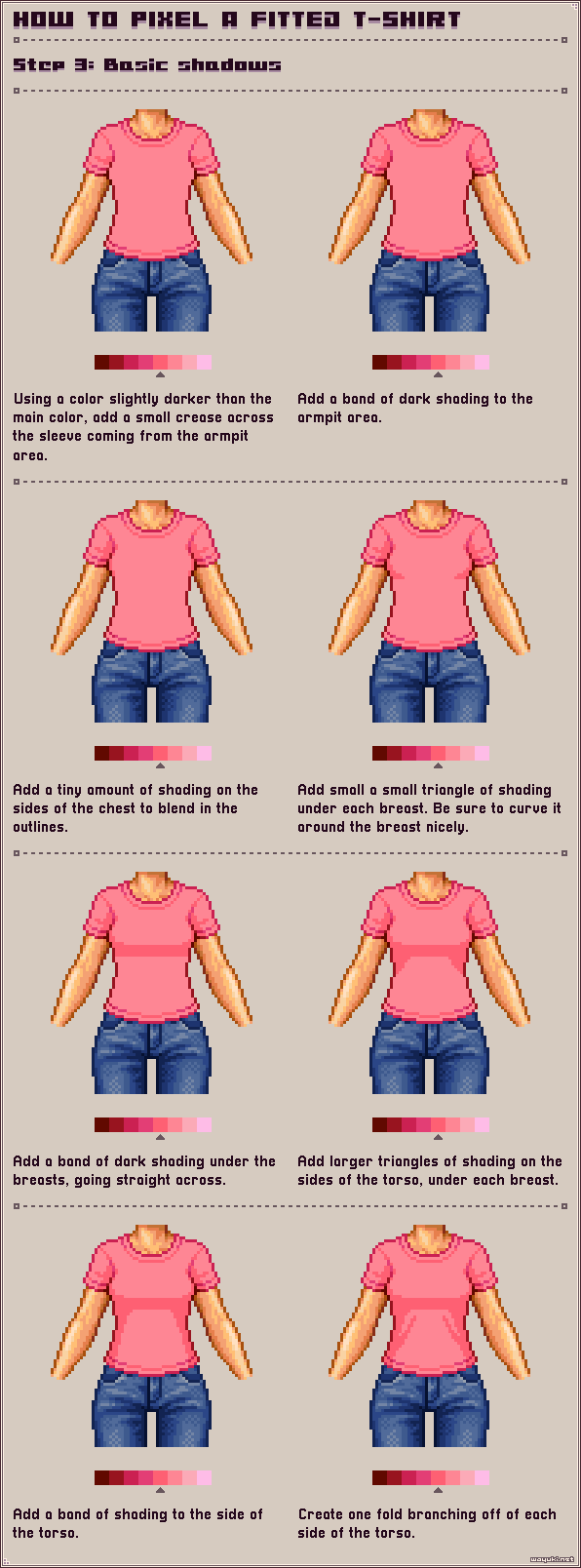 How to pixel sneakers step 3