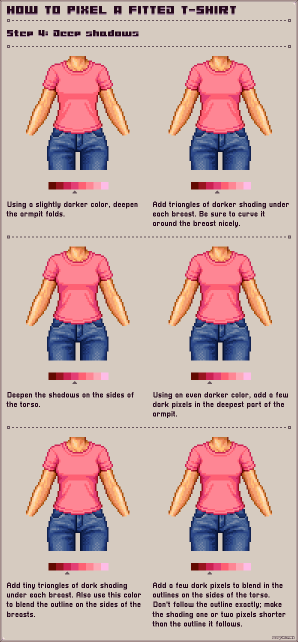 How to pixel sneakers step 4