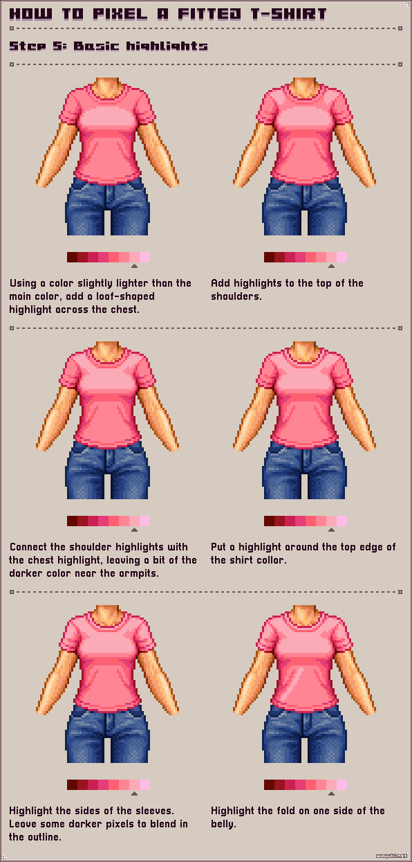 How to pixel sneakers step 5