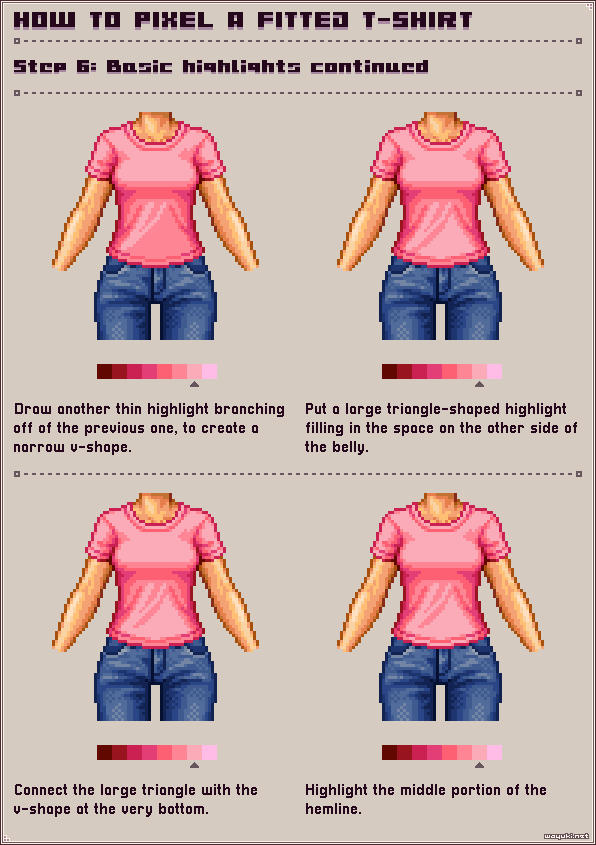 How to pixel sneakers step 6