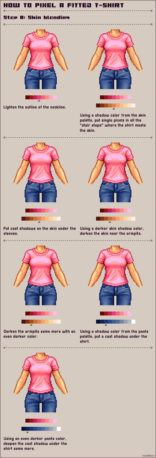 How to pixel sneakers step 8